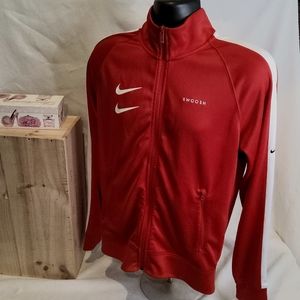 Nike Double Swoosh zipup workout jacket Activewear gym clothes S